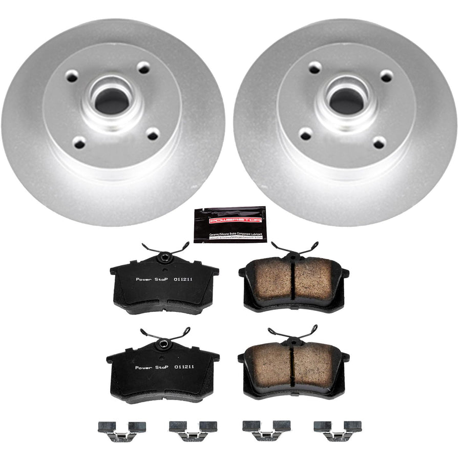 Power Stop Z23 CRK370 Rear Evolution Geomet Coated Brake Kit For Volkswagen Corrado 1990-1992, Volkswagen Passat 1995-1997 [Model Specific]