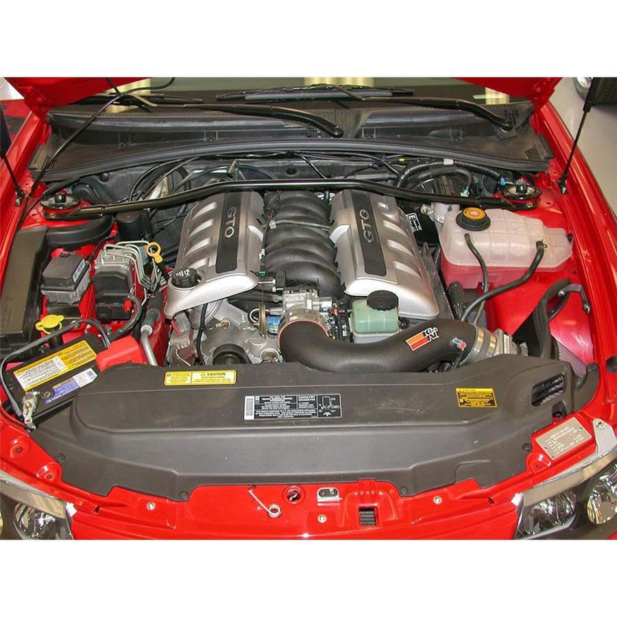 Cold Air Intake System K&N: High-Flow Air-Filter, Increase Performance & Horsepower: Compatible with 2004 PONTIAC GTO, 57-3044