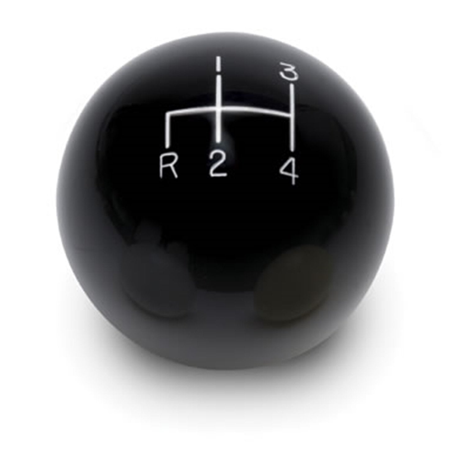 2" Lokar Black 4-Speed Reverse Up Left Shift Knob