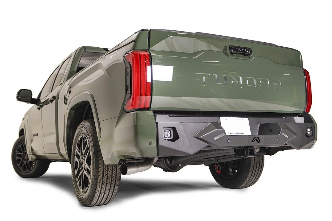 Fab Fours Vengeance TT22-E5451-1 Rear Bumper fits 22-23 Toyota Tundra - 2 Stage Black Powder Coated