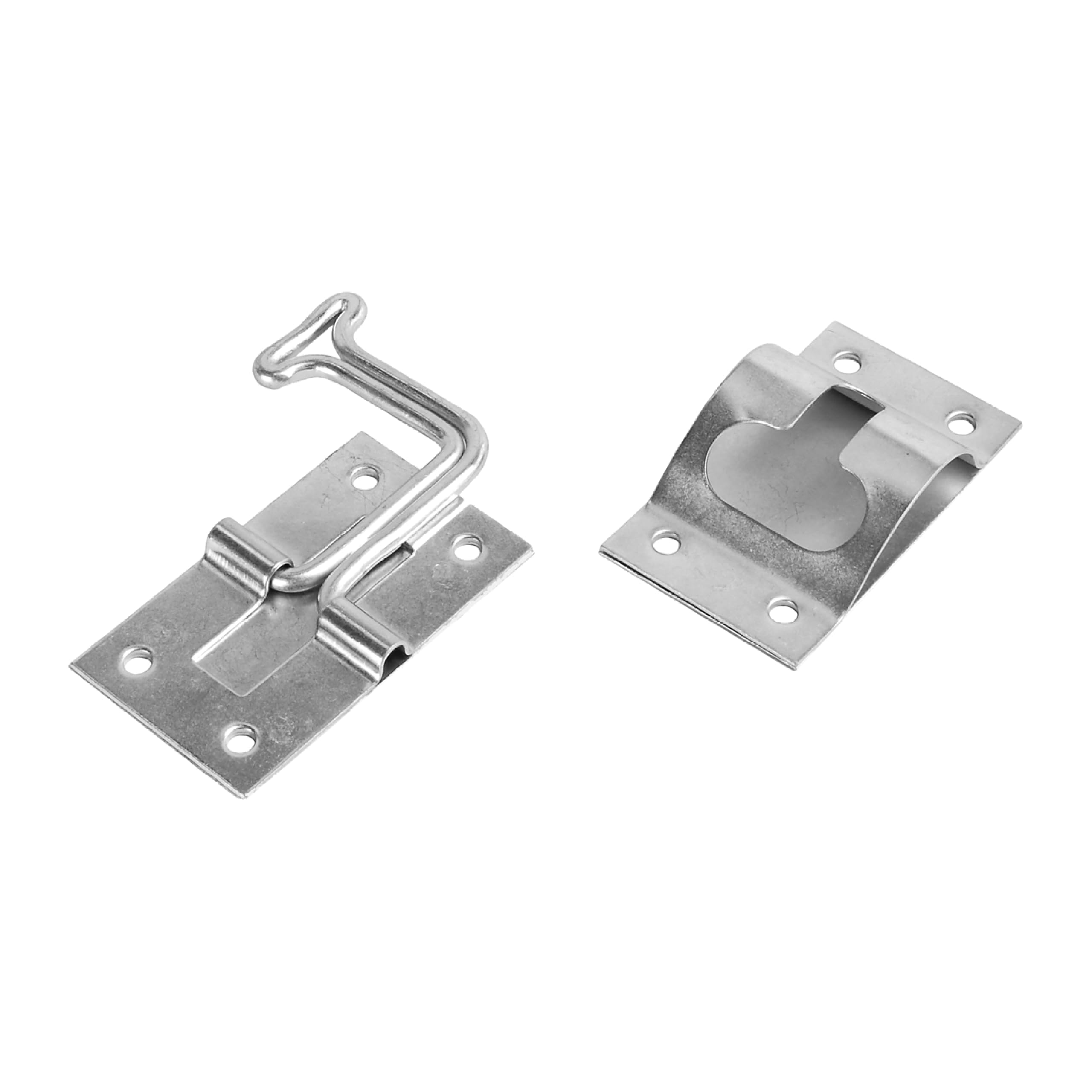 E273 RV Designer Zinc T-Style Entry Door Holder - Angled 90°, Silver, 6 Inch