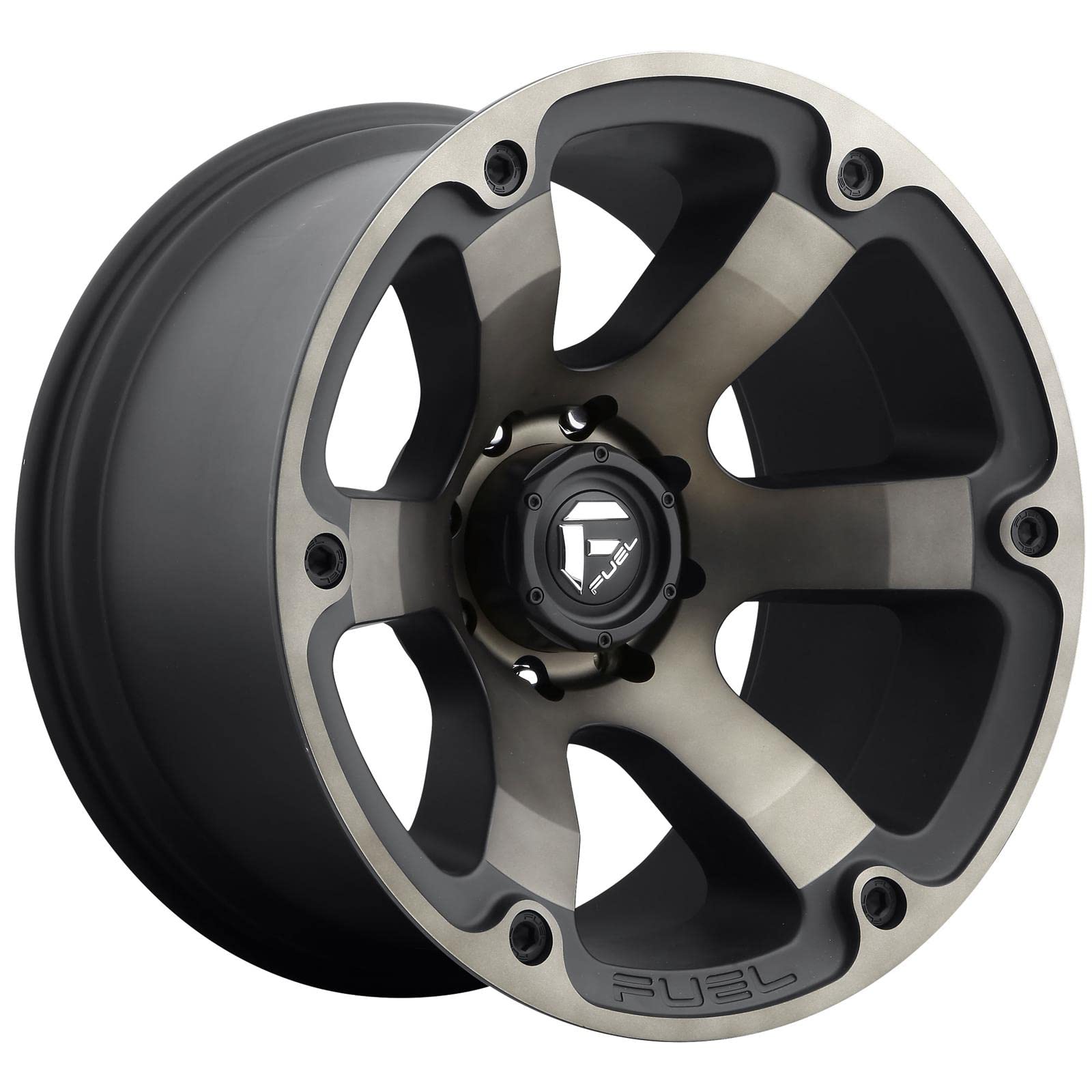1PC Fuel D564 17X9 8X6.5 MT-BLK-DDT 01MM