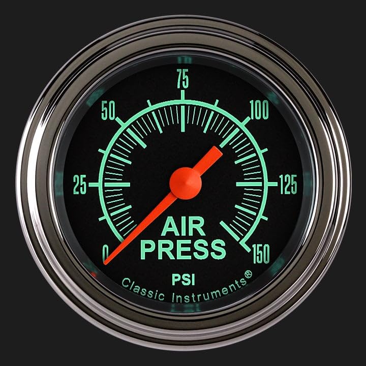 Instruments Classic GS118SLF G/Stock 2-1/8" Air Pressure Gauge 150 PSI Electric