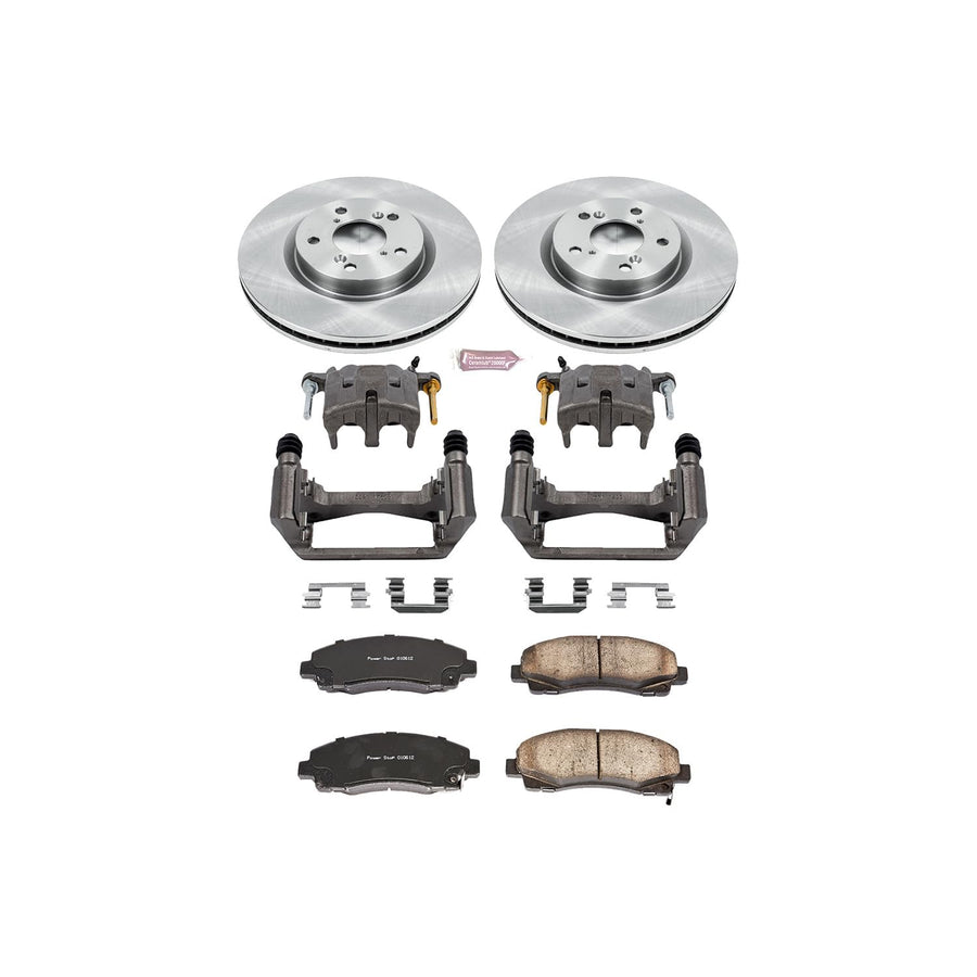 Power Stop KCOE5855 1-Click Autospecialty OE Replacement Brake Kit with Calipers For Acura TL 2009-2014 [Model Specific]
