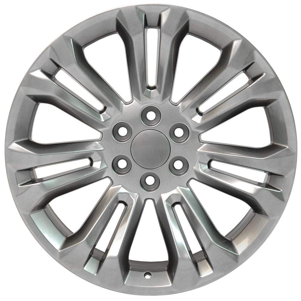 22" Replica Wheel Cv43 OE Wheels CV43B-22090-6550-24HB Fits Chevrolet Silverado 22X9 Hyper Wheel