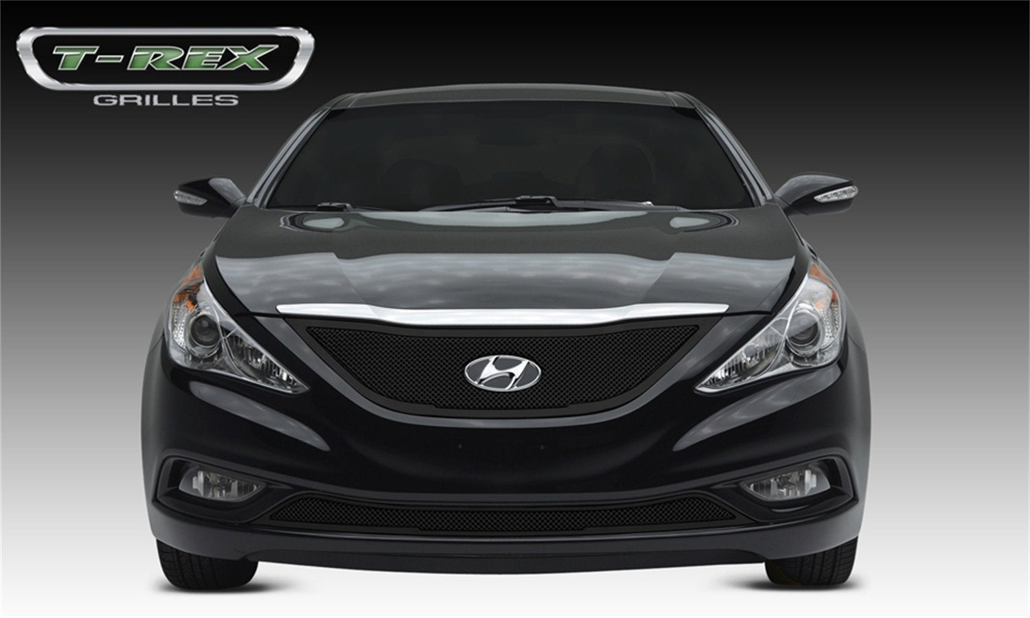 2011-2013 Hyundai Sonata T-Rex Grilles Upper Class Series Main Grille, Black, 1 Pc, Replacement - PN #51490