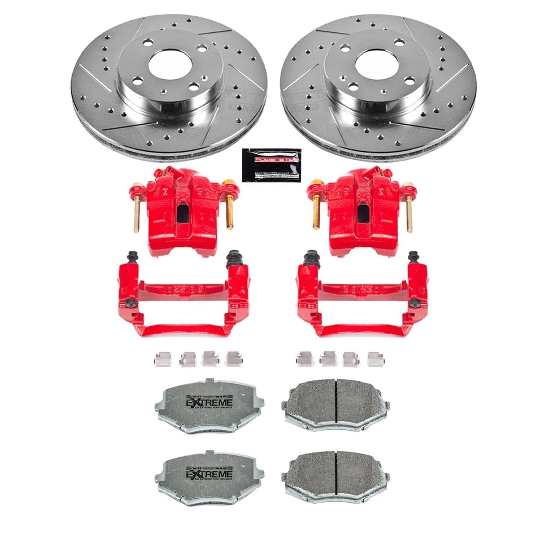 Power Stop KC793-26 Z26 Street Warrior Front Brake Kit For Mazda Miata 1994-1997, Mazda Miata 1999-2005 [Model Specific]