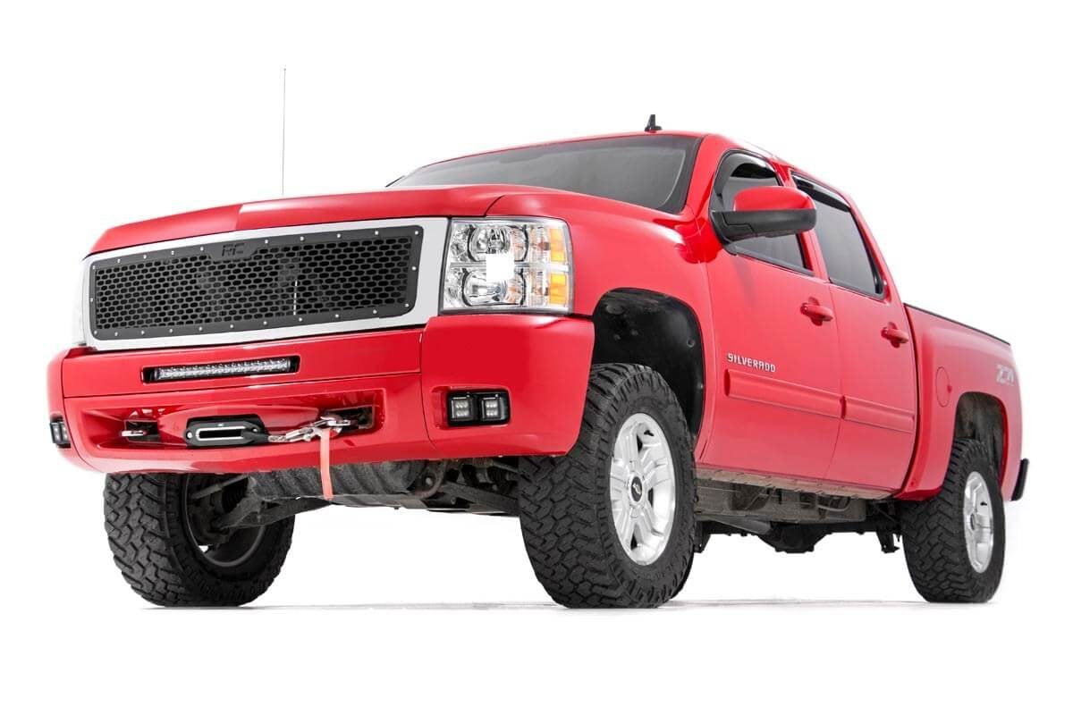 Black Series Rough Country LED Fog Light Kit for 07-13 Silverado 1500-70762