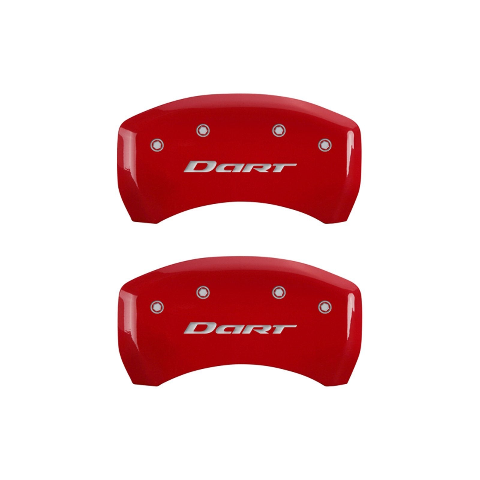Caliper Covers MGP 12199SDR1RD with Red Powder Coat Finish, (Set of 4)