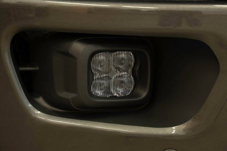 Diode Dynamics Fog Light Kit SS3 LED compatible with Ford Ranger 2019-2023, White SAE Fog Max with Backlight
