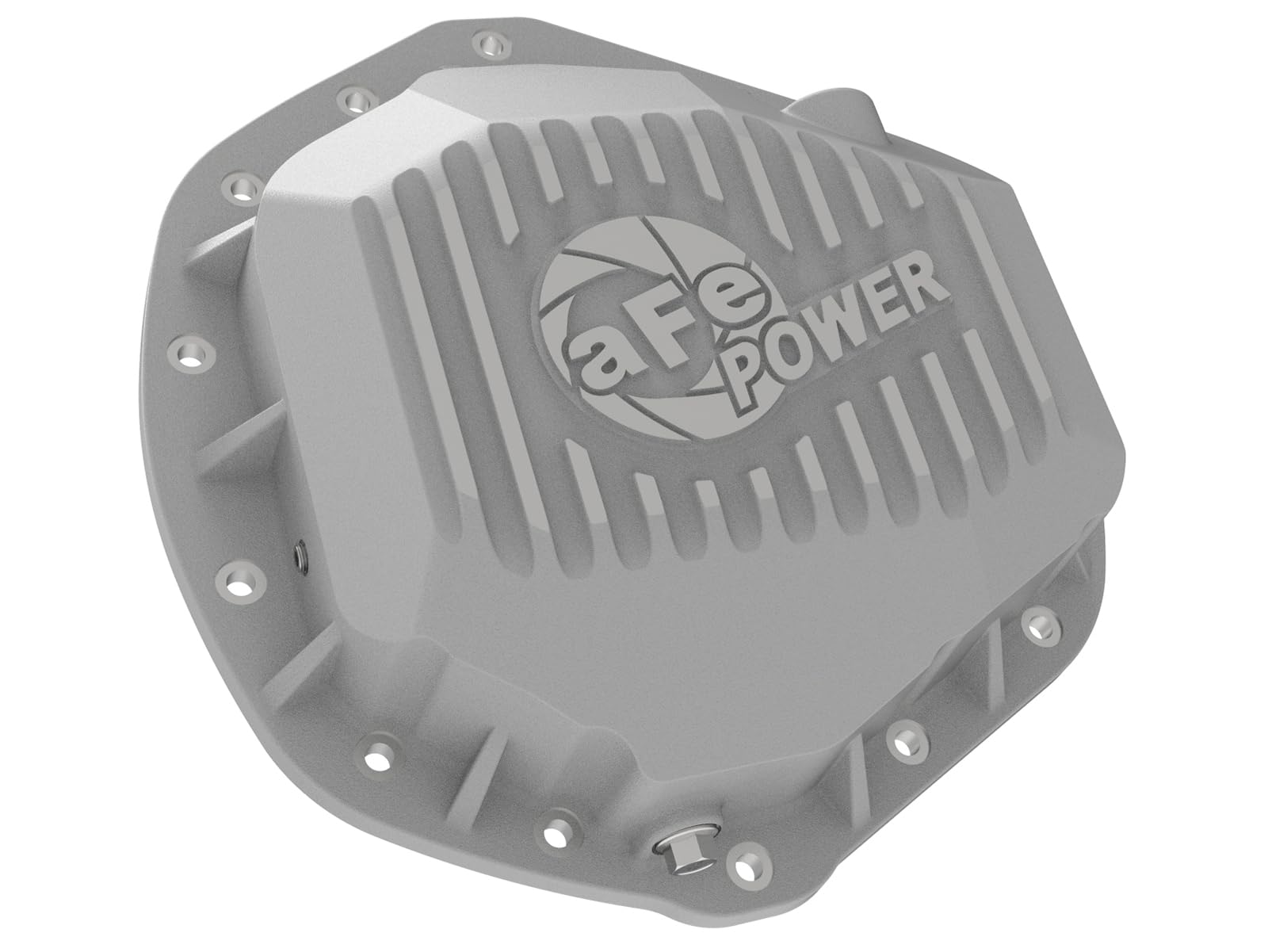 aFe POWER Rear Differential Cover Street Series Raw w/Machined Fins - #46-71060A - GM Diesel Trucks 01-19 V8-6.6L (td) LB7/LLY/LBZ/LMM/LML/L5P