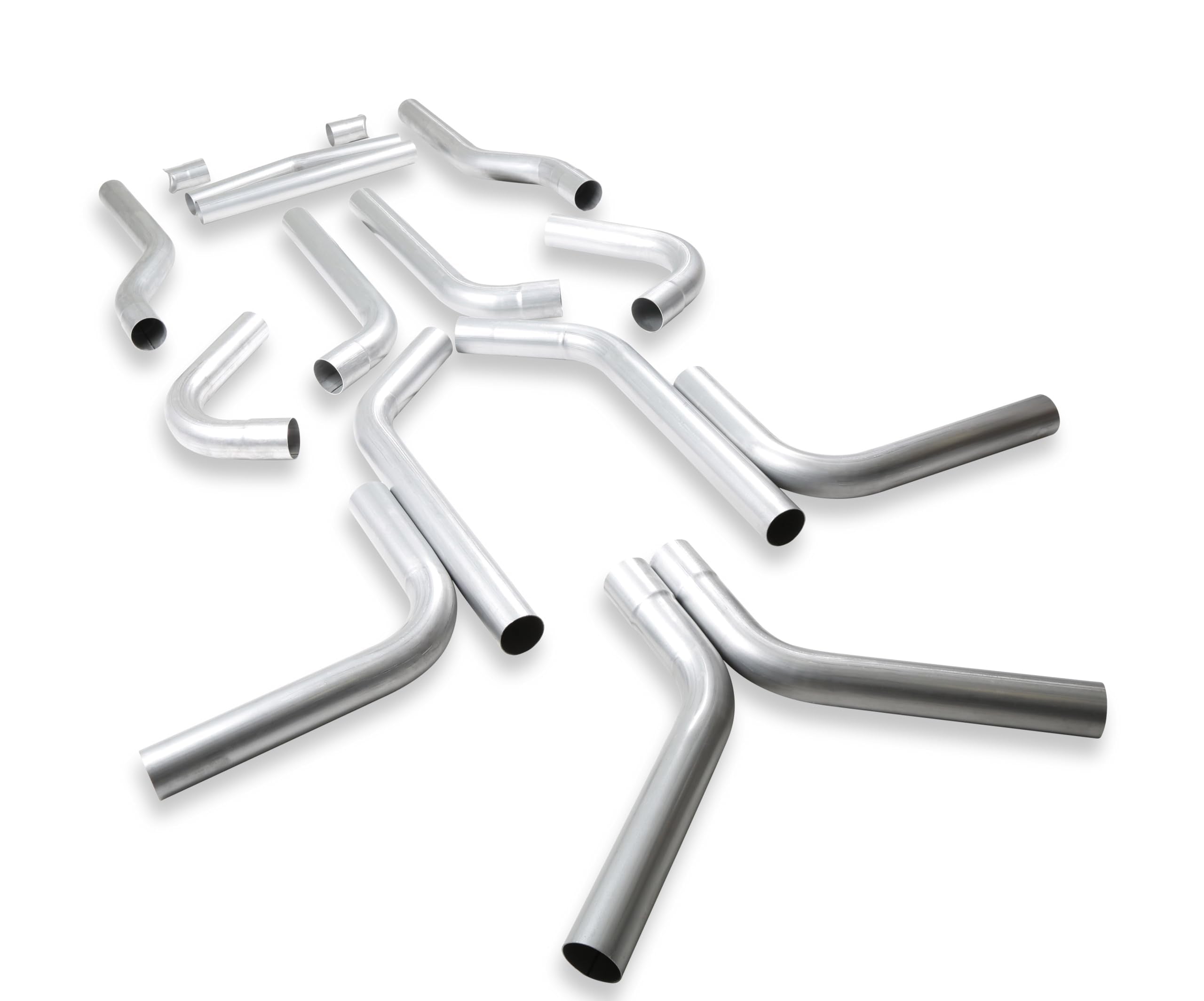 U-Fit Flowmaster 15937 Dual Exhaust Tubing Kit 16 pc. Universal 3 Inch Mandrel-Bent Aluminized Steel