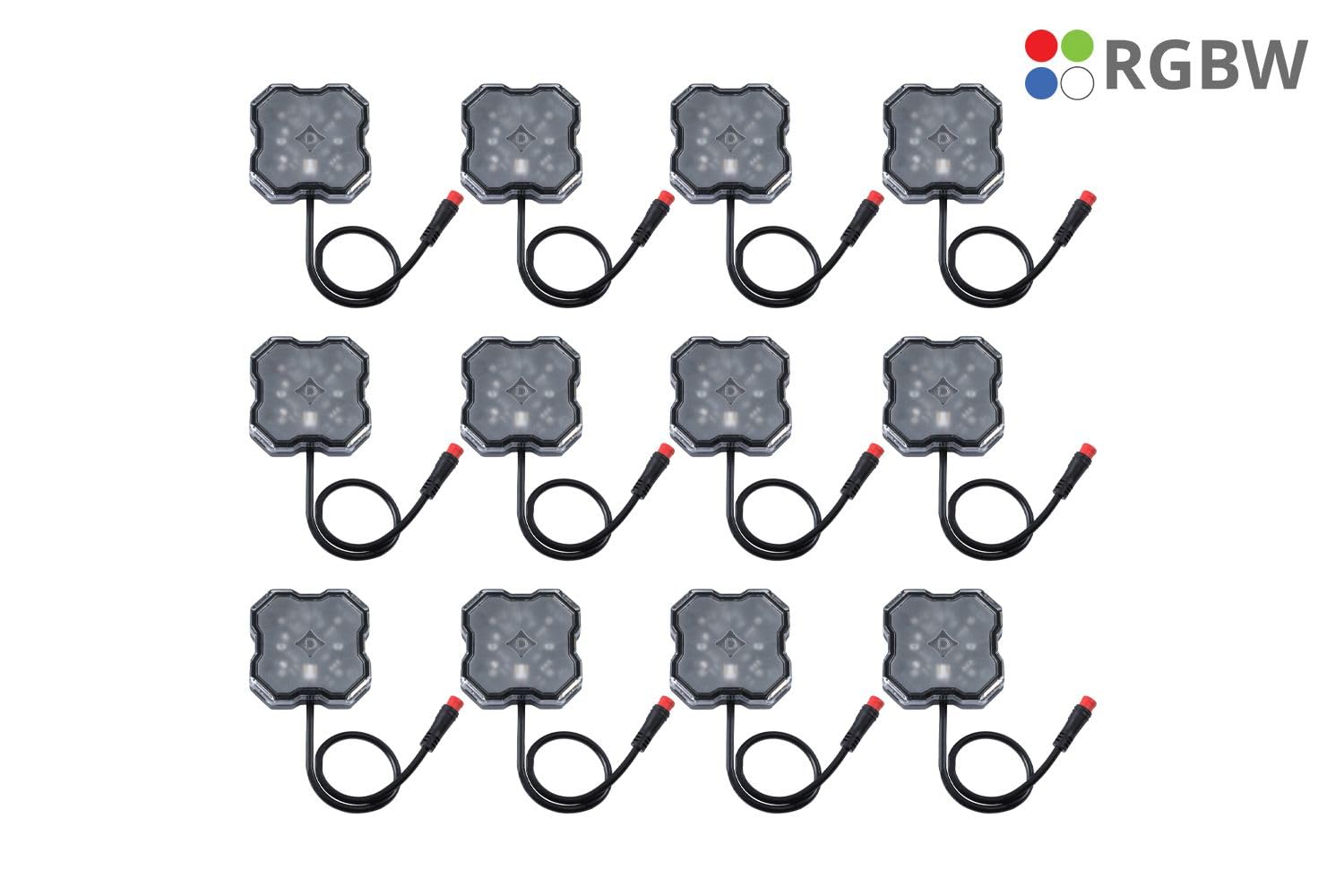 RGBW Rock Light Installer Magnet Mount Kit - Diode Dynamics (12-Pack)
