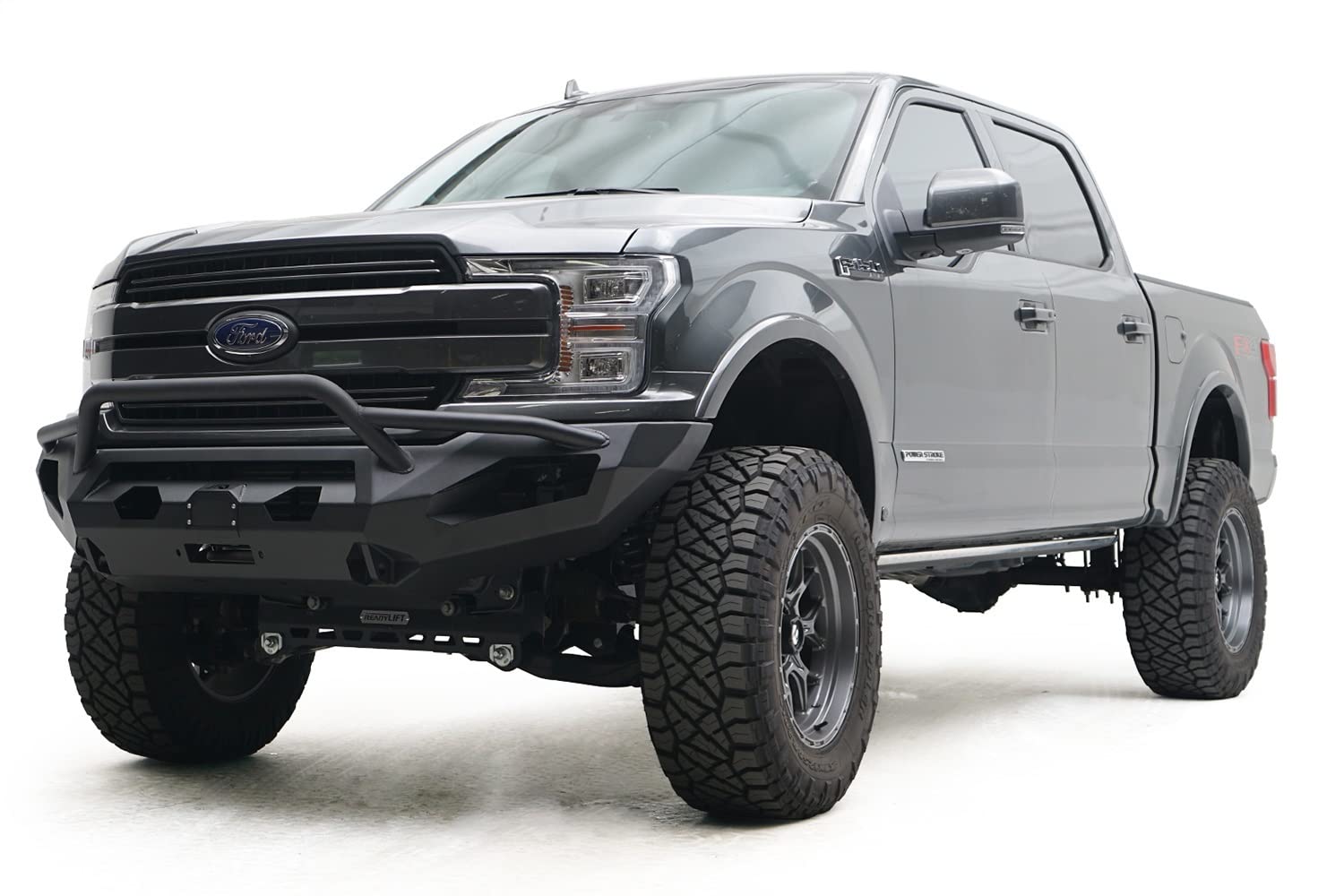 Fab Fours Matrix Full Width Raw FF18-X4552-B Winch HD Bumper with Pre-Runner Guard