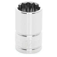 W38812 Performance Tool 12-Point Socket, 3/8-Inch Drive, 12mm