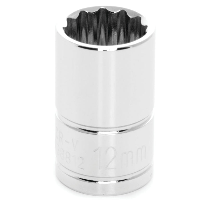 W38812 Performance Tool 12-Point Socket, 3/8-Inch Drive, 12mm