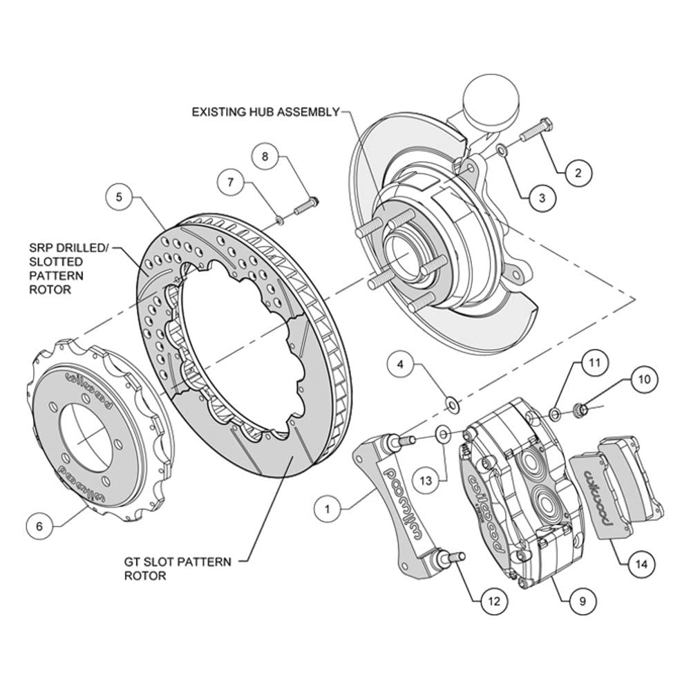 Red DPR-DS Rear Kit,13.00"