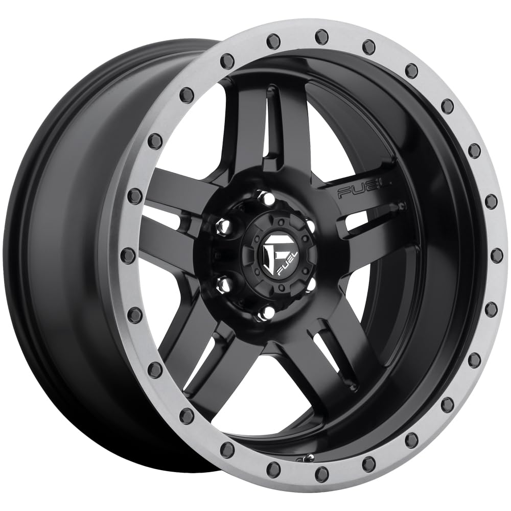 D557 ANZA FUEL OFF-ROAD 17X8.5, 5X5.0, 4.51, 6mm MATTE BLACK GUN METAL RING - D55717857345