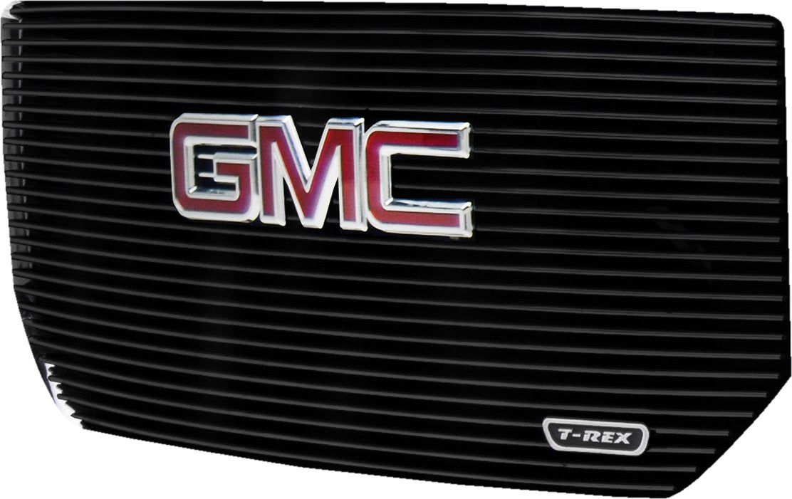 2016-2018 Sierra 1500 T-Rex Grilles Laser Billet Grille, Black, 1 Pc, Insert, with Logo Cutout - PN #6202131