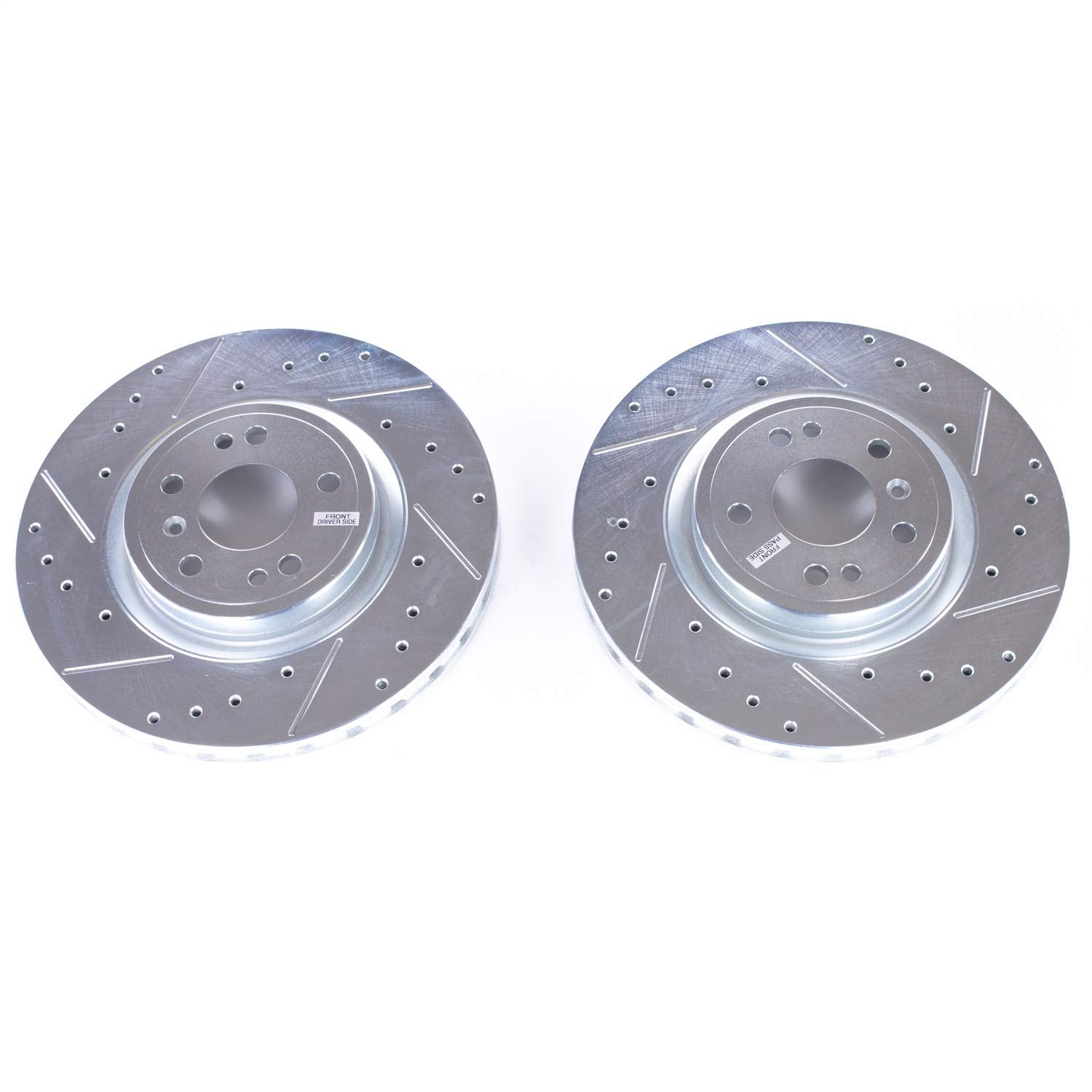 Power Stop Drilled and Slotted EBR1660XPR Front Brake Rotor Pair For Mercedes-Benz GLE350 2018 [Model Specific]
