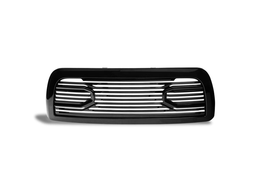 Big Horn Armordillo USA 7178427 Horizontal Front Hood Grille - Gloss Black Fits 2010-2018 Dodge Ram 2500/3500/4500