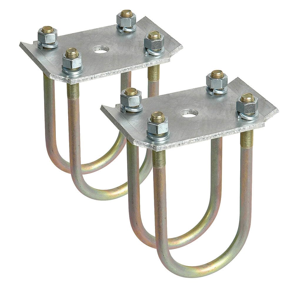 Axle Tie Plate Kit - CE Smith - 2 Tie Plates, 4 U-Bolts, 8 Nuts and Lock Washers for 3" Round Axle