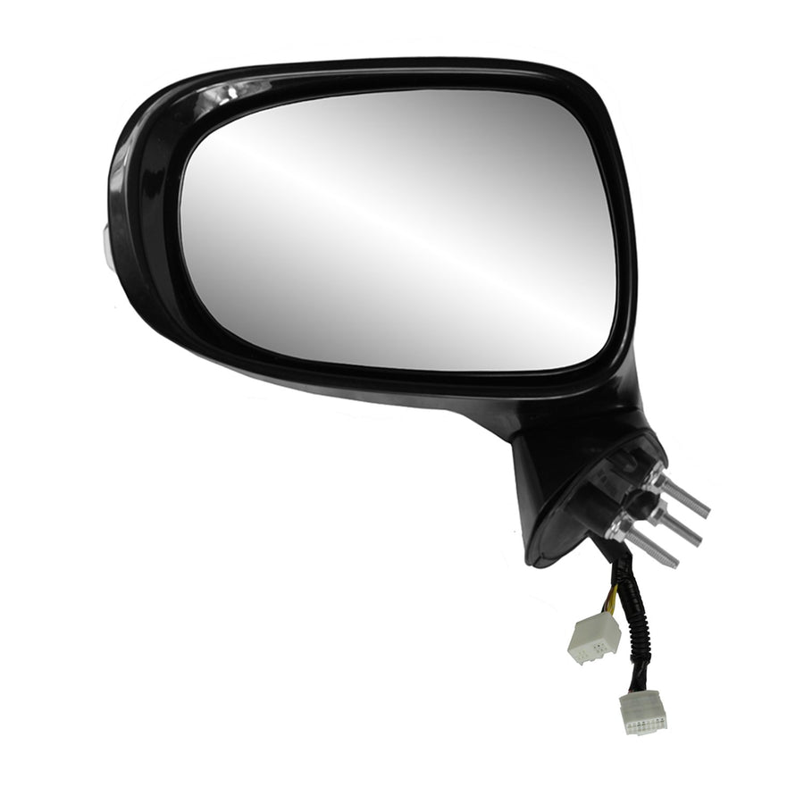 Fit System Driver Side Mirror for IS250 Sedan Lexus, IS350 Sedan, Black w/PTM Cover, w/Turn Signal, Memory, Puddle lamp, w/Luxury Sport pkg, Foldaway, w/o dimming, Heated Power