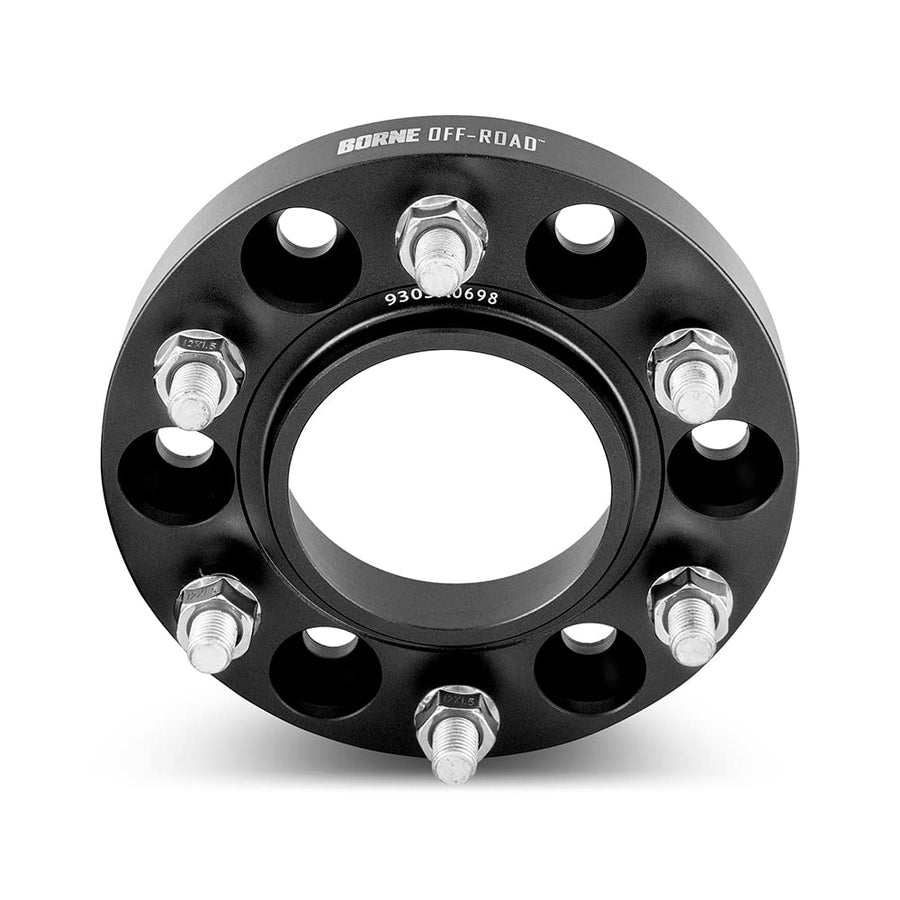 Borne Mishimoto Off-Road Wheel Spacers, 6X139.7, 1.00 Inch Thick Compatible with Ford Bronco/Ranger, Black