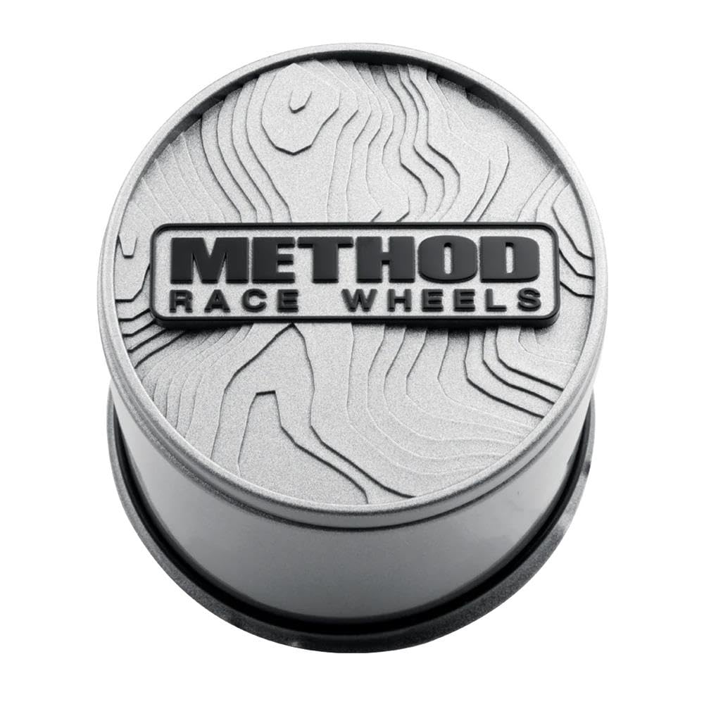 Method Race Wheels - TOPO, Cap, 130MM, Push Thru Cap, Silver