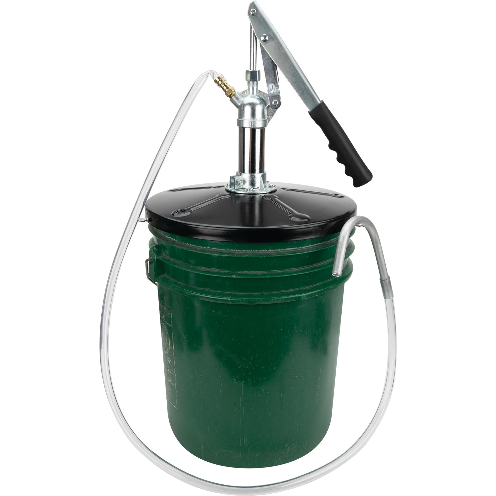 W54232 Performance Tool Lever-Action Bucket Pump for 5 Gallon Pails, Black