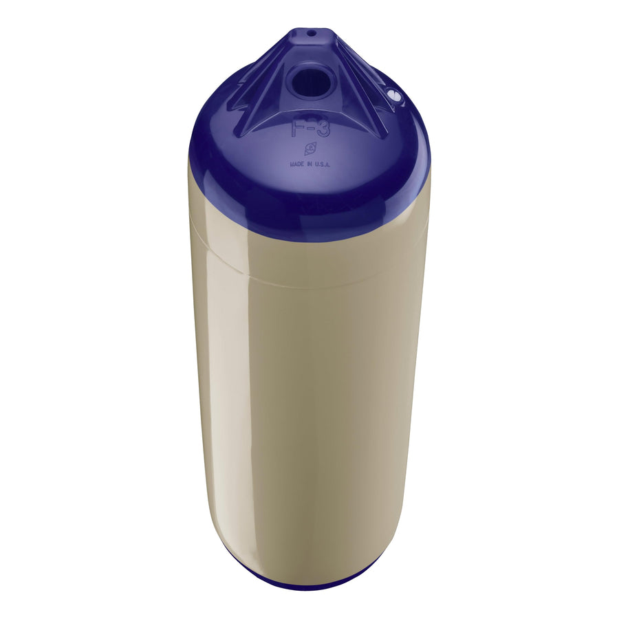 F-3 Standard Polyform Boat Fender Blue Ropehold - Sand