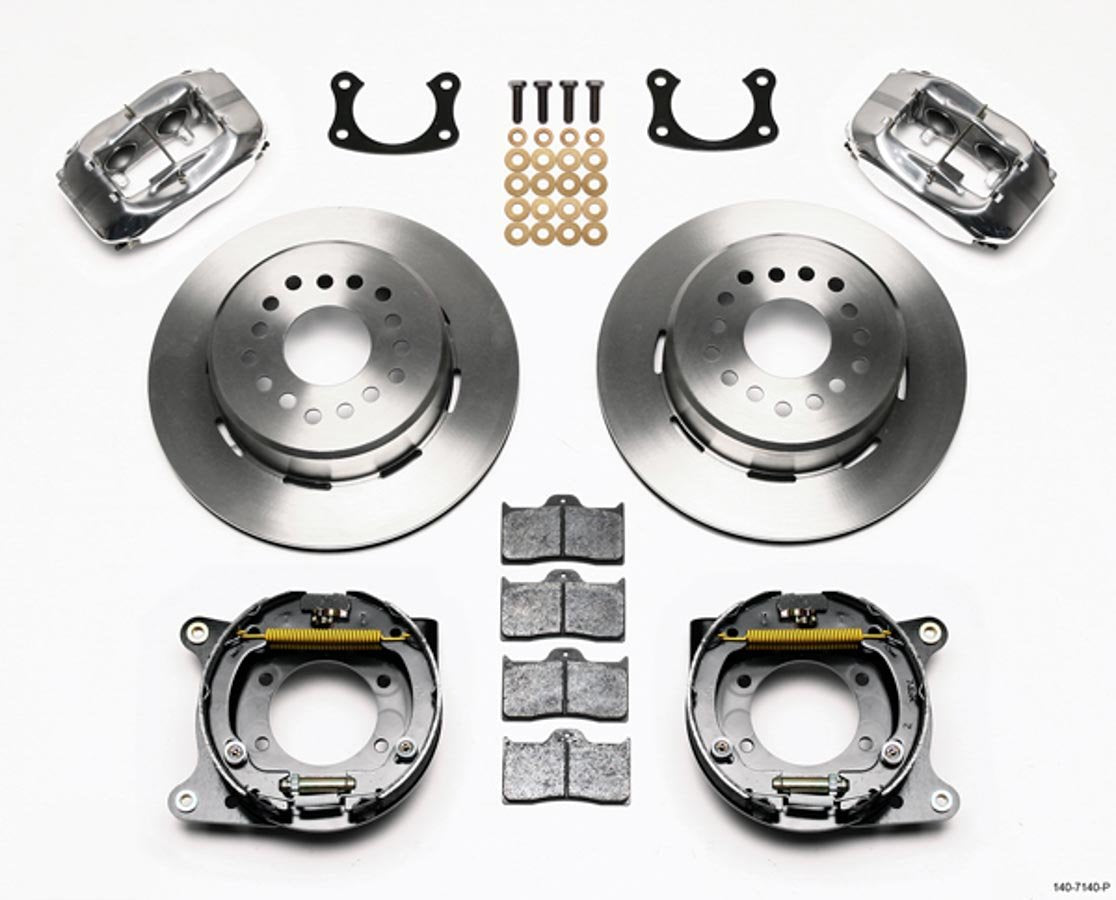 Wilwood FDL P/S Park Brake Kit, Polished, New Big Ford 2.50" Offset 140-7140-P