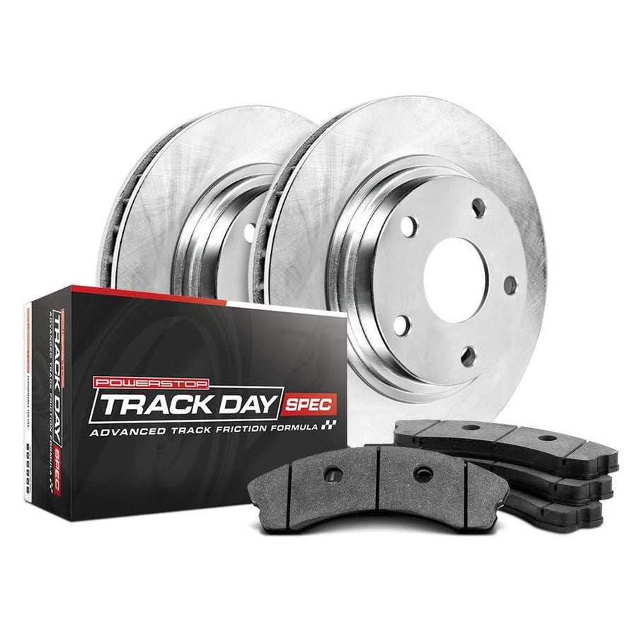 Rear Brake Kit Power Stop For Ford Transit Connect 2018-2023 [Model Specific] Track Day Spec High-Performance Brake Pads and Rotors TDSK8176