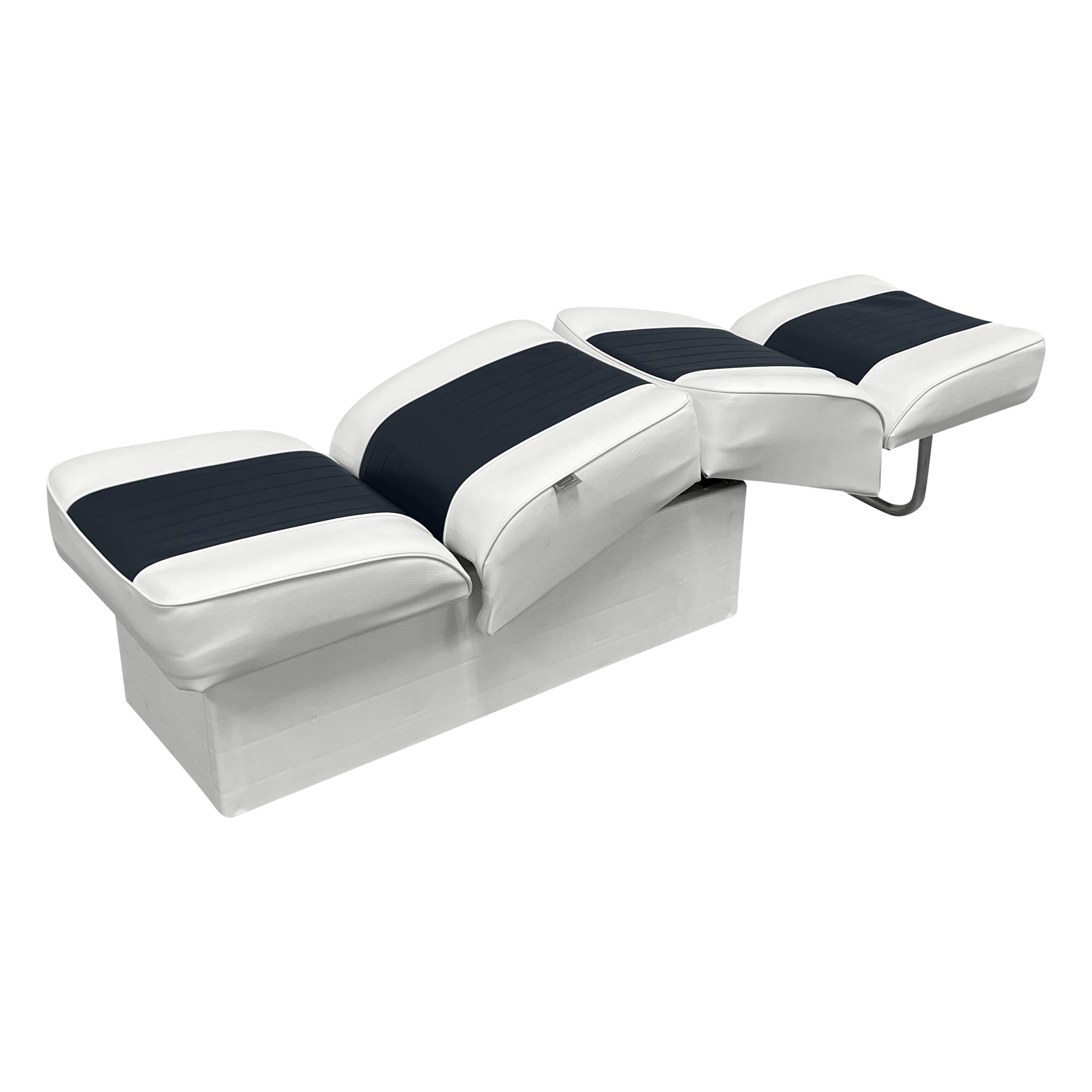8WD707P-1-924 Wise Deluxe Lounge Seat (White/Navy)