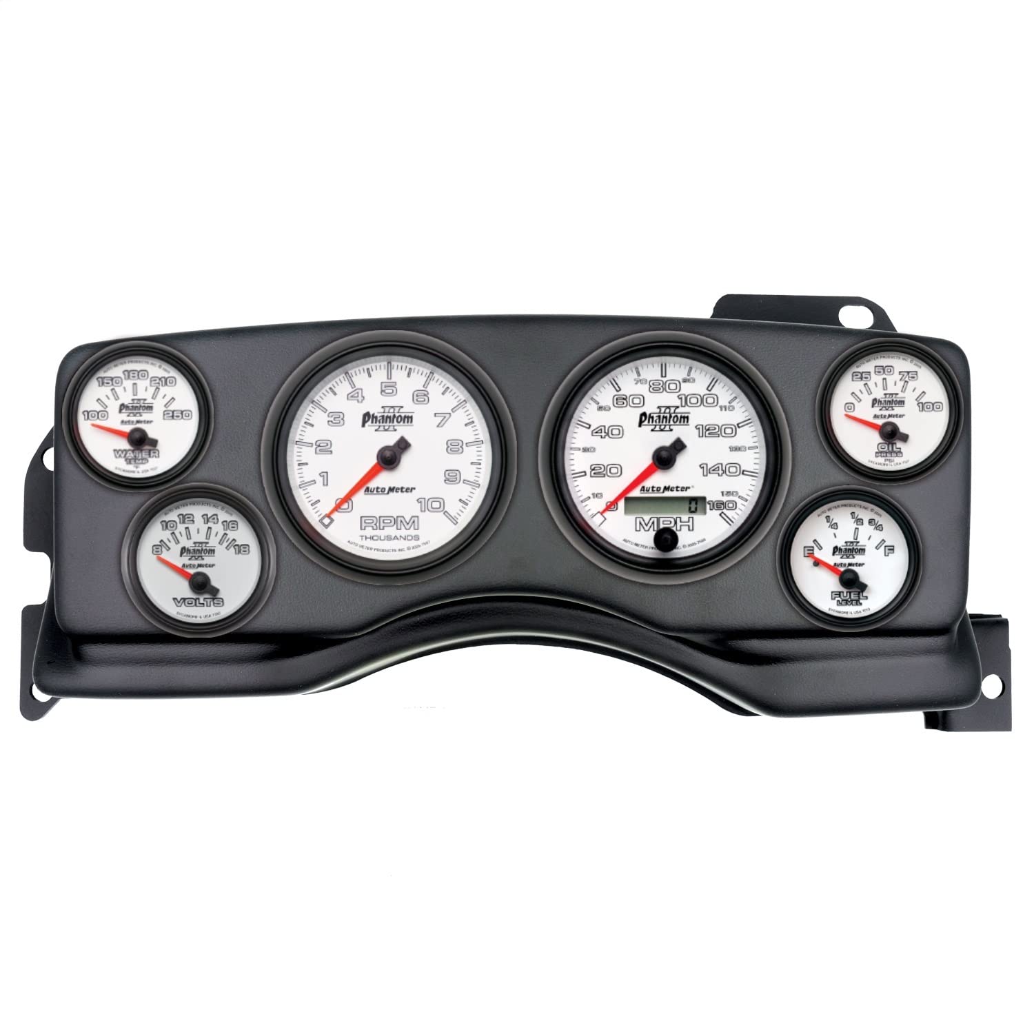 AutoMeter Dash Kit Direct Fit, (3 3/8" X2, 2 1/16" X4), Ford Mustang 90-93, Phantom Ii (2927-10)