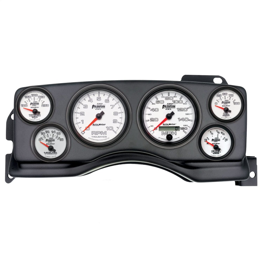 AutoMeter Dash Kit Direct Fit, (3 3/8" X2, 2 1/16" X4), Ford Mustang 90-93, Phantom Ii (2927-10)