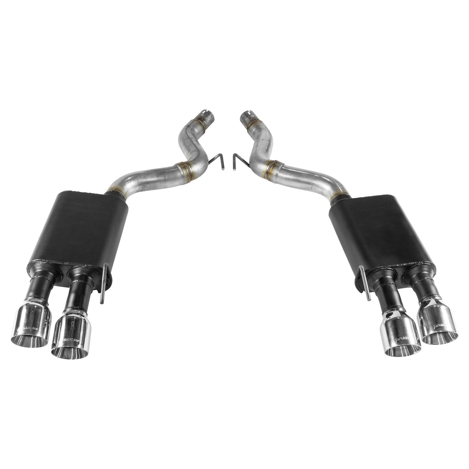 American Thunder Flowmaster 817807 Axle-Back Exhaust Kit 3 Inch 409 Stainless Steel 4 Inch Polished Tips Compatible with 2018-2024 Mustang GT 5.0L without Factory Active Performance Exhaust Valves