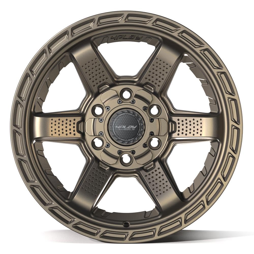 4PLAY Wheels 17 Inch Rim 4PS63 Fits 6x135 & 6x139.7 17x9 Satin Bronze (1)