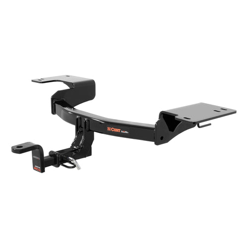CURT Class 1 Trailer Hitch with Ball Mount, 1-1/4-In Receiver, Select Fits Fiat 500