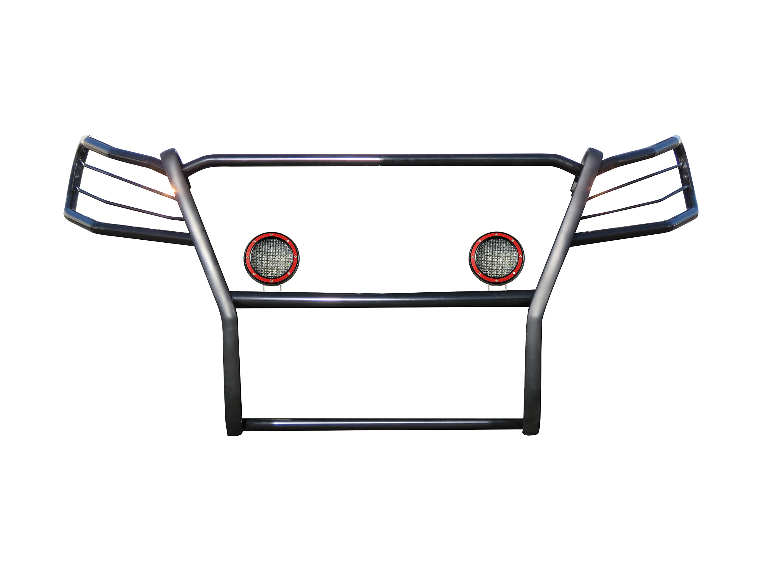 Bumper Guard Modular Black Horse Grille brush Come W/ Pair of 5.3"LED Light Compatible with 19-25-Benz Sprinter 1500/2500/3500/3500XD|19-25 Freightliner Sprinter 1500/2500/3500/3500XD-17D503MA-PLFR