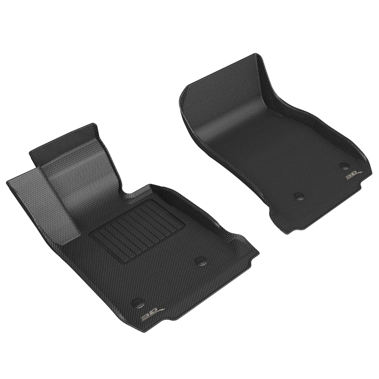 Kagu 3D MAXpider Custom Fit Floor Mat (Black) Compatible with BMW 2 Series (F22) 2014-2021 - Front Row