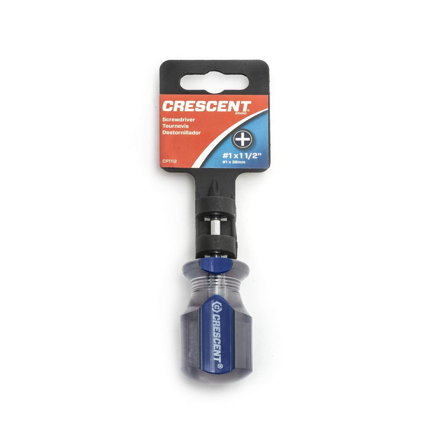 Crescent CP1112#1 Phillips® x 1-1/2" Acetate Stubby Screwdriver
