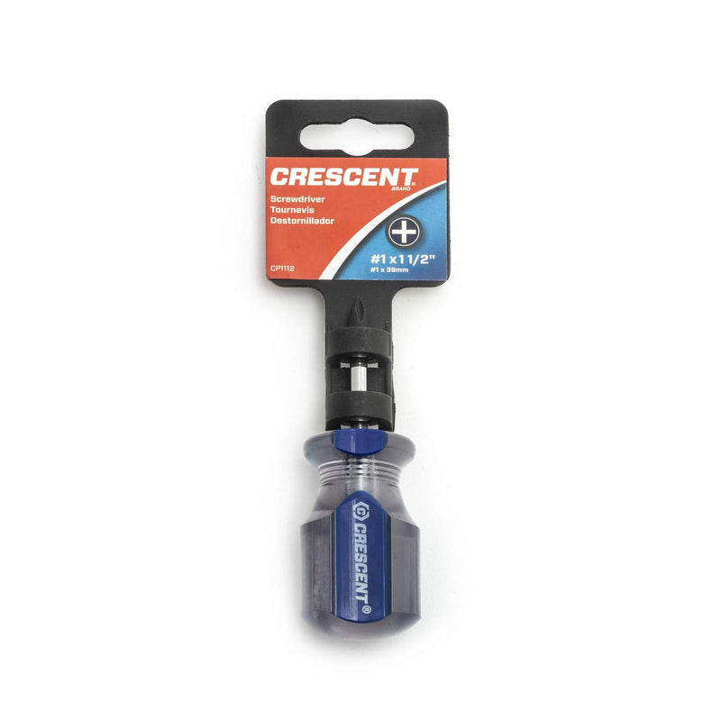 Crescent CP1112#1 Phillips® x 1-1/2" Acetate Stubby Screwdriver
