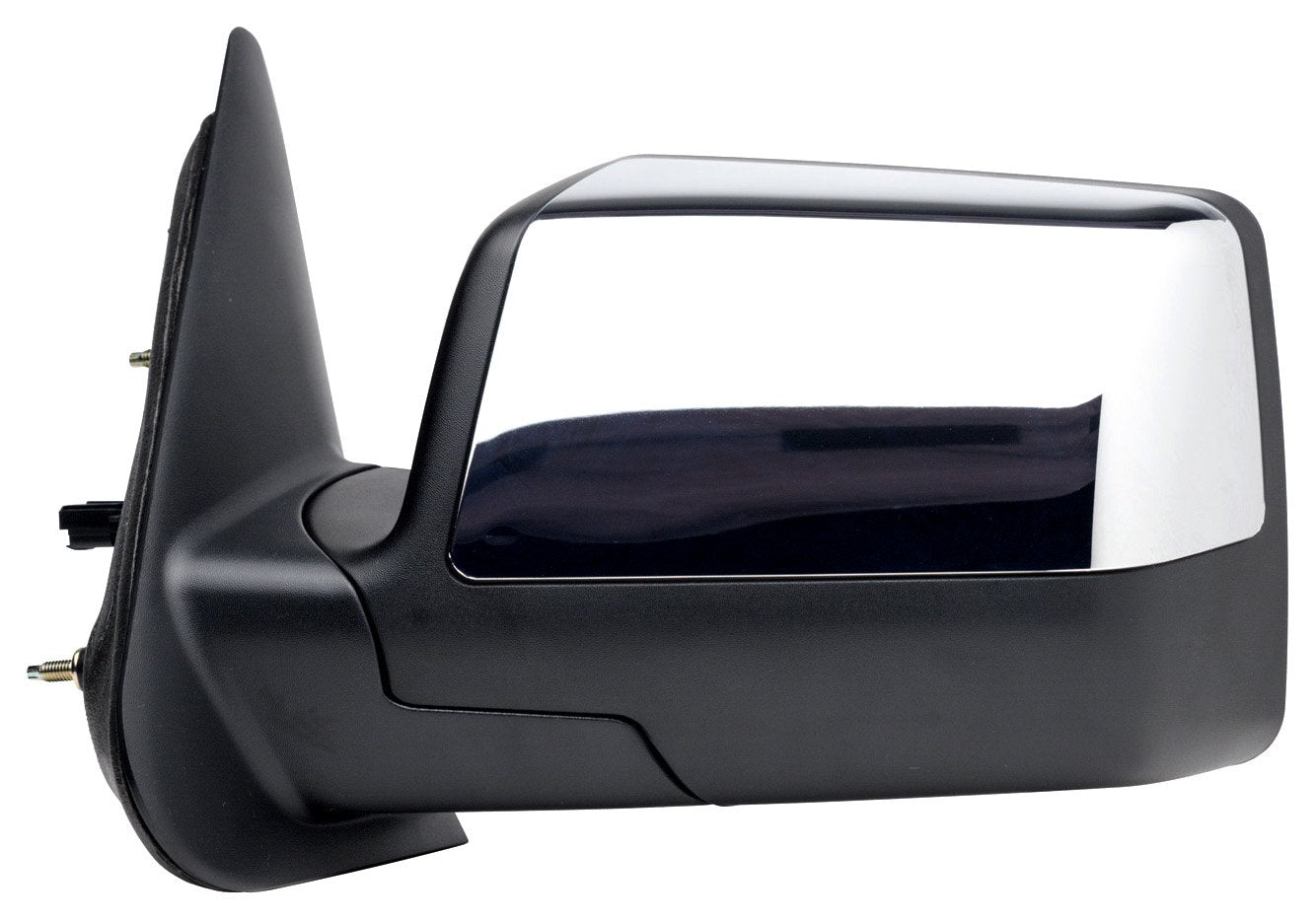 Driver Side Fit Mirror for Ford Ranger, Textured Black, w/Chrome Cover, Foldaway, Power