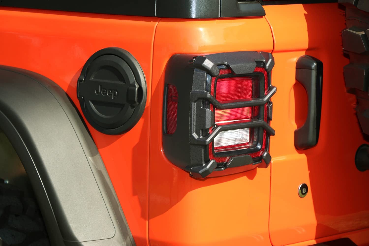 Rugged Ridge Elite Tail Light Guard Conventional for Jeep Wrangler JL/JLU | Satin Black | 11226.13 | Fits 2018-2025 Jeep Wrangler JL/JLU