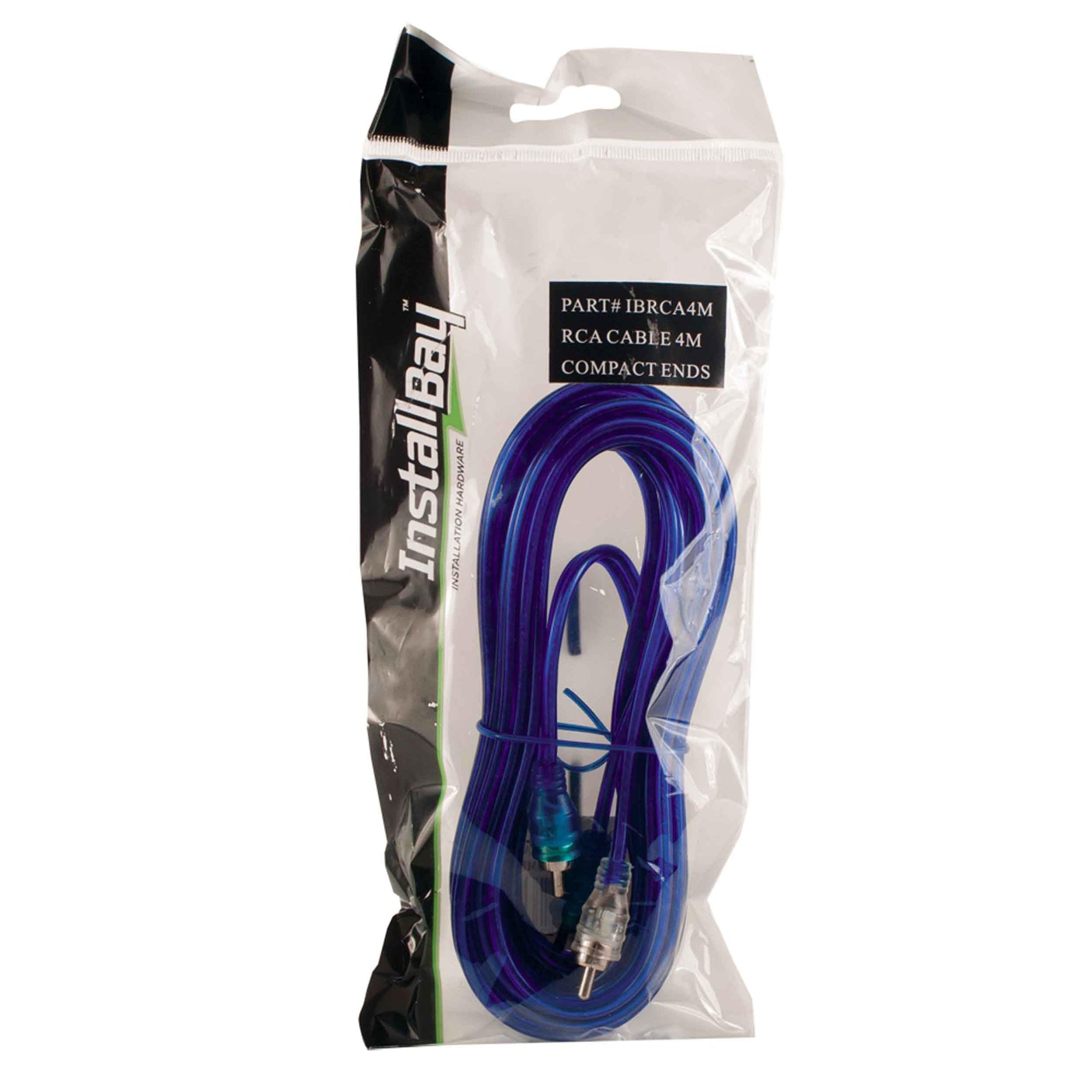 RCA Cables Install Bay Clear Blue 4M Compact Ends