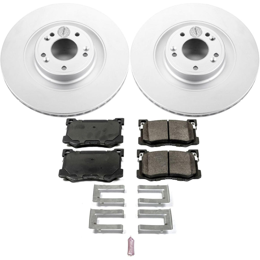 Power Stop Z17 Evolution Geomet Coated Brake Kit For Hyundai Genesis 2015-2016, Kia K900 [Model Specific] 2015-2017