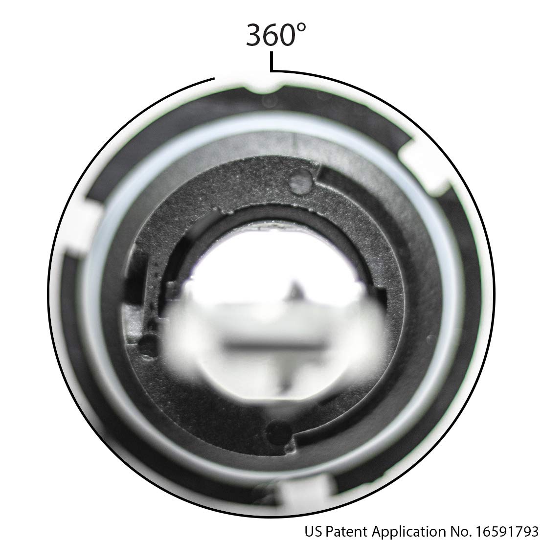 GEN4 9007 Hi-Lo Patent Pending LED Headlight Conversion Kit, Focus Optics, and copper stranded rope heat sinks