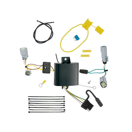 Tekonsha T-One 118656 T-Connector Custom Harness, 4-Way Flat, w/Circuit Protected ModuLite HD Module, Compatible with 2015-2023 Dodge Challenger