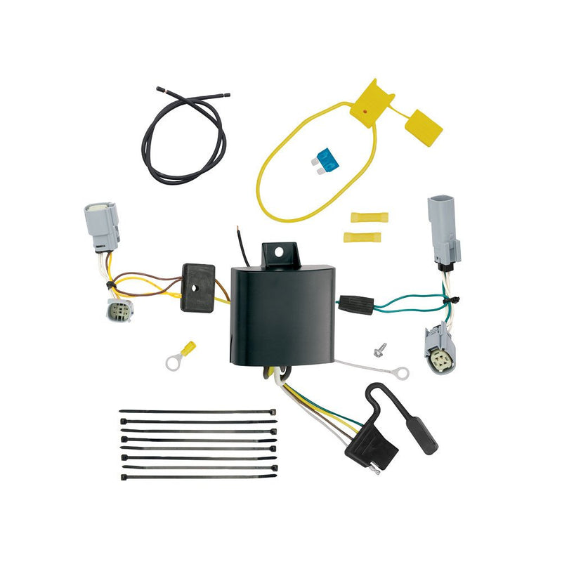 Tekonsha T-One 118656 T-Connector Custom Harness, 4-Way Flat, w/Circuit Protected ModuLite HD Module, Compatible with 2015-2023 Dodge Challenger
